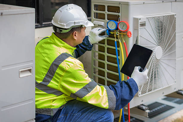 Professional Hvac Installation technician working in Flagler Beach, FL